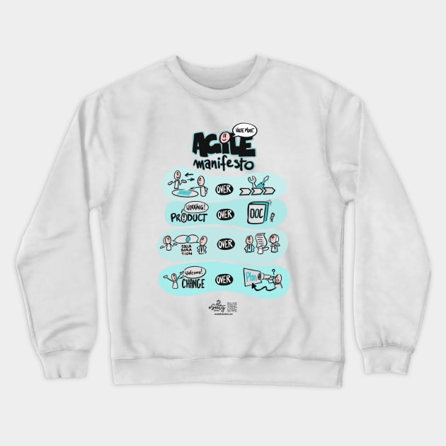 Agile Manifesto Crewneck Sweatshirt by eSeaty